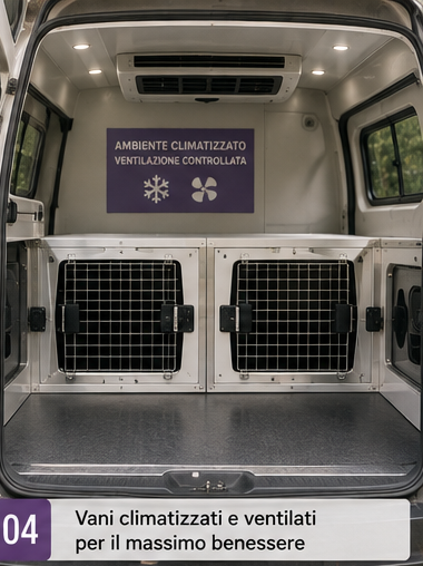 Vano climatizzato dedicato al trasporto degli animali