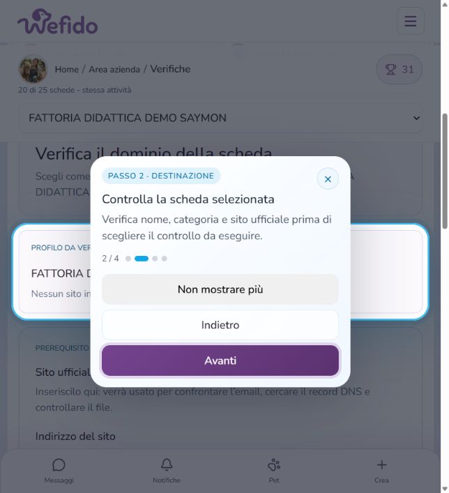 Come verificare una scheda professionale: Controlla la scheda selezionata